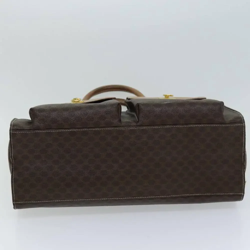 CELINE Macadam Canvas Tote Bag Pvc Brown - Picture 5 of 16